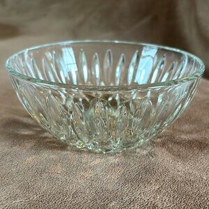Vintage Pasari Crystal, Clear Glass Serving Bowl